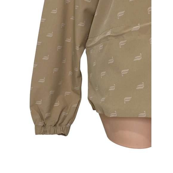 Fabletics Women’s MEDIUM Rosa Woven Long Sleeve Logo Hooded Half Zip Jacke - Picture 4 of 9